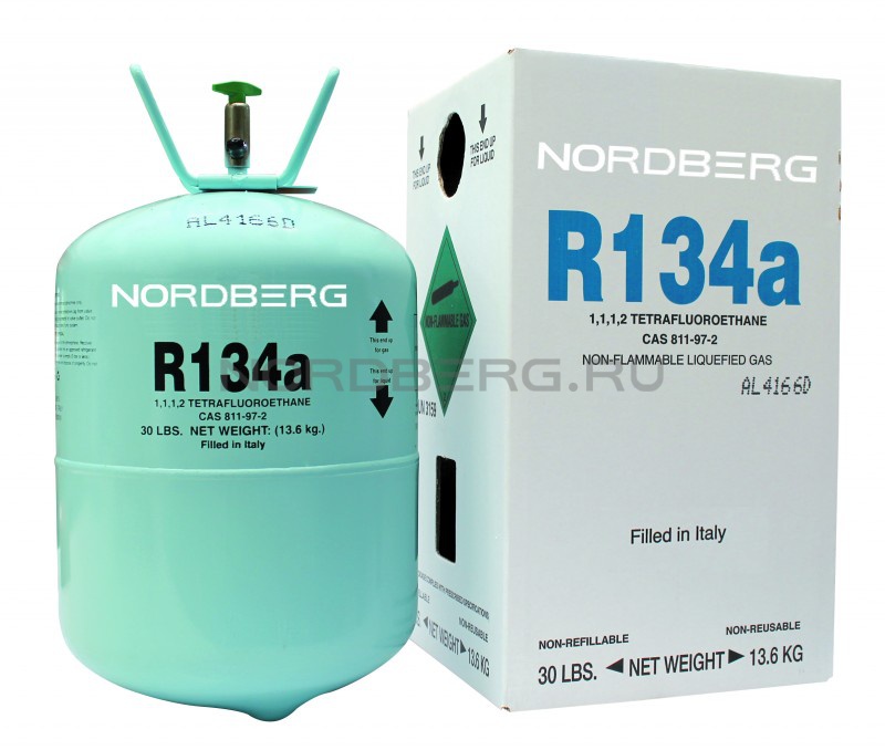 Хладагент Фреон R134A, объем 13,6 кг NORDBERG