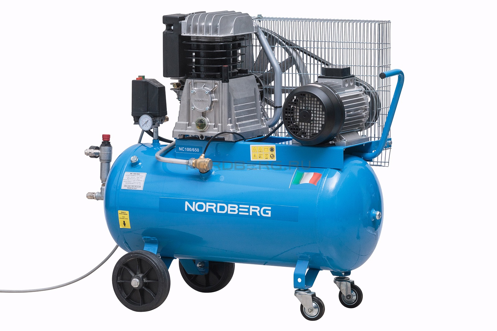 Компрессор поршневой с ременным приводом NORDBERG NC100/650