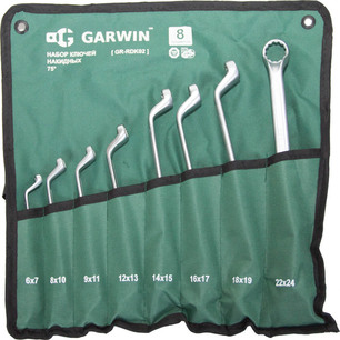 GARWIN GR-RDK02 Набор ключей накидных 75° 8 предметов 6х7-22х24 мм