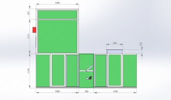 Приточно-вытяжной блок с подогревом 15 000 м³/час (газ)