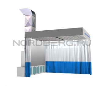 Пост подготовки к окраске  NB100B  с колоннами  NORDBERG