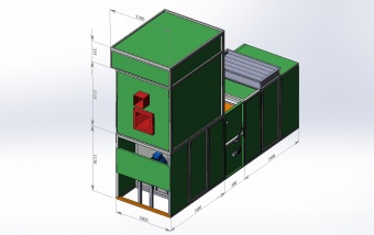 Приточно-вытяжной блок с подогревом 24 000 м³/час (газ)