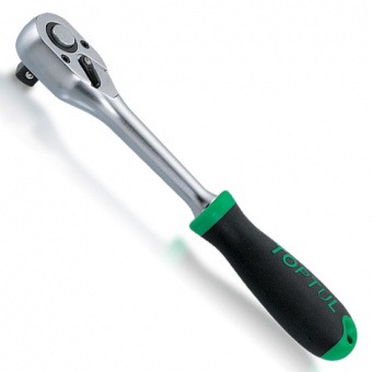 Трещотка 1/4" 72 зубца 147 мм пласт. ручка CJBM0815