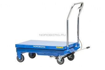 Подъемный стол гидравлический тележка (подъемная платформа), г/п 750 кг NORDBERG N3T750