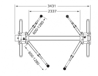 Подъёмник двухстоечный электрогидравлический 3,5 т Rotary Lift SGL35